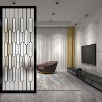 Nordic art glass screen Bedroom living room partition household simple modern entrance custom frosted double-sided light transmission