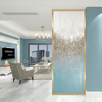 Nordic art glass screen partition frosted light luxury net red decoration living room bedroom occlusion entrance porch customization