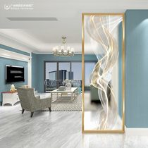 Entrance door Modern entry Simple glass screen partition decoration Bedroom living room occlusion mobile home entrance Light luxury