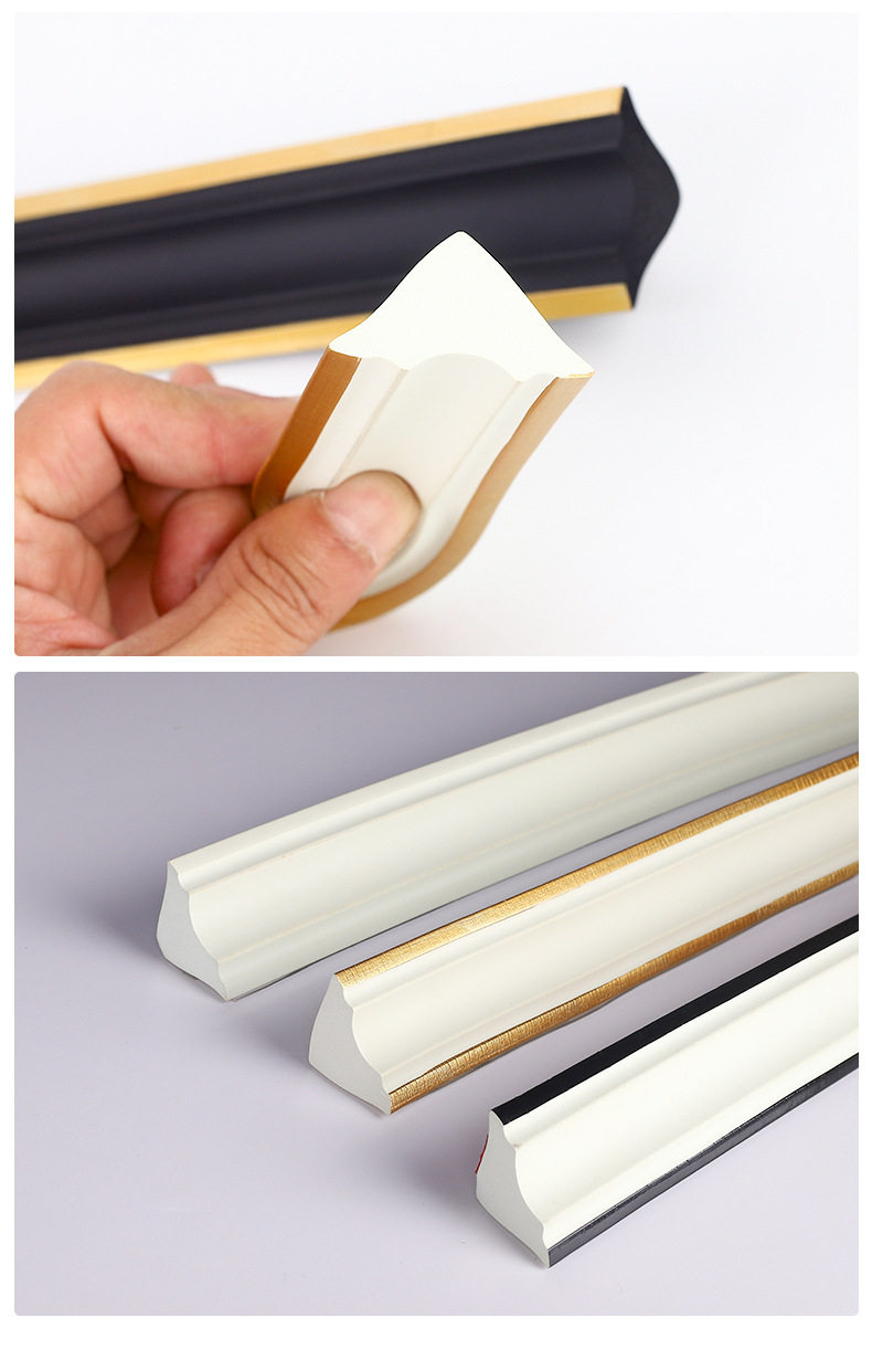 吊顶房顶边角线棚角线自粘天花板石膏板阴角线墙角三角型装饰线条