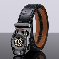 Emperor Paul mens belt mens trend Korean version of the personality leather automatic buckle crocodile pattern pants belt belt
