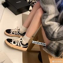 (sheii Su Yinyin) Seouls autumn ~ Korean color-based platform lace-up casual sneakers womens board shoes