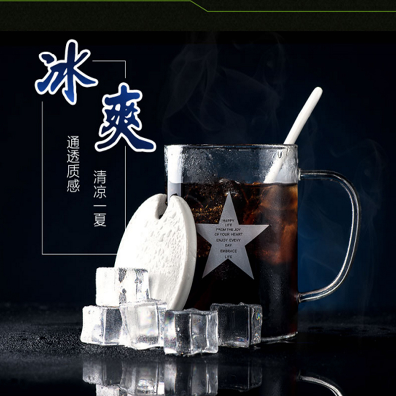 千易创意简约高硼硅玻璃杯马克杯带陶瓷盖勺早餐牛奶杯大容量水杯产品展示图2