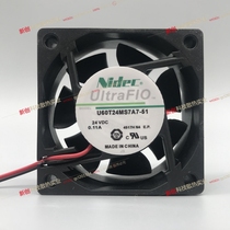 Nidec Uitrafio U60T24MS7A7-51 24V 0.11A 6cm Inverter Cooling Fan