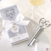 Creative supply Western-style small gift business company small gift key beer bottle opener wedding supplies return