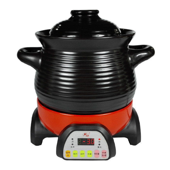 飞鹿ckd30b分体式陶瓷电汤锅电炖锅煮粥煲凉茶煲慢炖砂锅4l