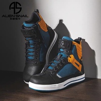 Alien Snail Motorcycle Riding Shoes Non-slip Anti-Fall Breathable Locomotive Shoes Semolars Long-distance Riding Boots Buttons