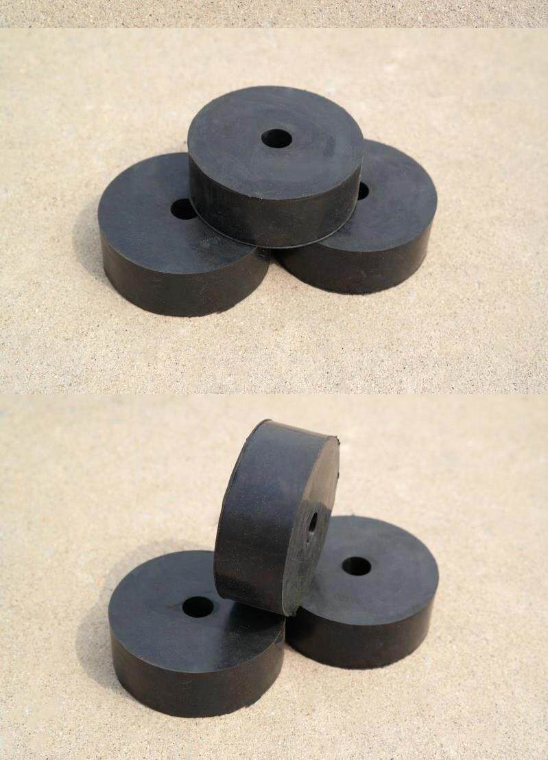 圆形橡胶垫块缓冲垫减震垫防震垫机械高弹胶垫工业实心防滑缓冲块_双
