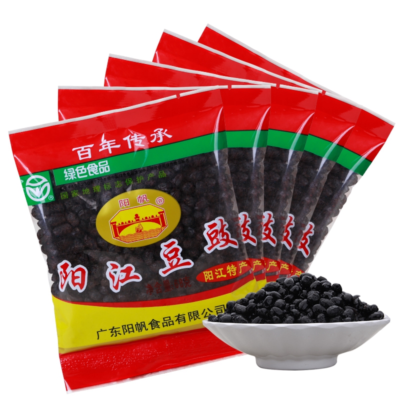 廣東特產(chǎn) 陽帆牌 陽江豆豉68g*5袋 