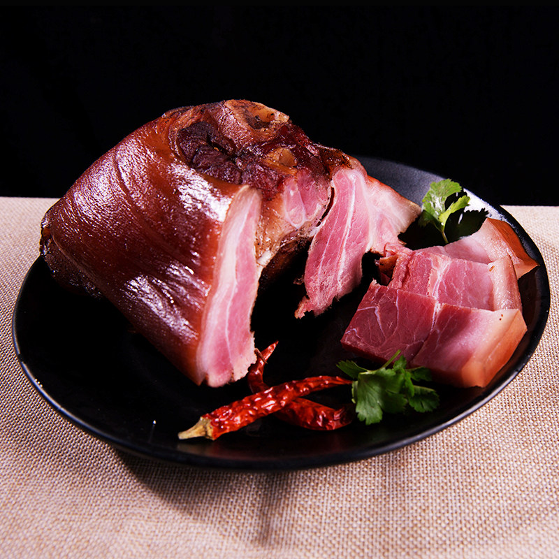 乡恰坊 腊肘子900g 湖南特产 猪蹄膀腊肉猪肉酱肘子烟熏腊味猪蹄