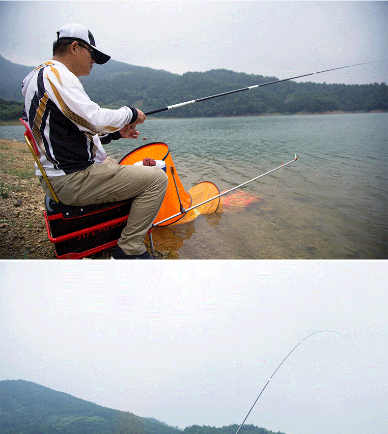 活丽娇龙鱼竿手竿台钓竿碳素杆超轻硬钓鱼竿鲤鲫鱼竿渔具28调特价_六