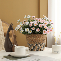 Foreign Chamomile Small Daisy Emulation Bouquet Fake Flower Bouquet Photo Photographic Props Living-room Furnishing Dining Table Hem Flower Decoration