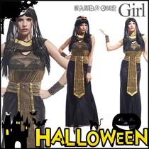 Halloween adult cosplay show costume female mask ball Cleopatra robe Egyptian cos princess dress