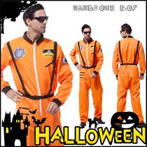 Halloween cosplay costume male mask prom astronaut performance suit adult pilot clothes performance suit