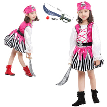 Halloween cosplay Costume Children Ball Performance cos Toddler Caribbean Performance Princess Dress