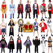Halloween childrens performance costume Prince clothes Anime characters Arab cos king performance dress cloak