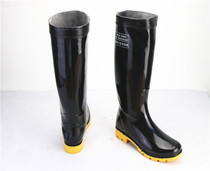 Male high tube shoes 38 cm high rainwater shoes bullish anti - skid shoes waterproof shoes farmland washing work rubber shoes and rain boots
