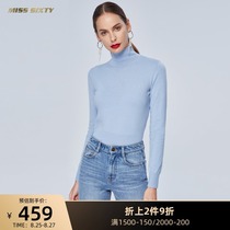 Miss Sixty high neck hollow bottoming shirt Inner wool sweater long sleeve pullover women 693RJ0990000