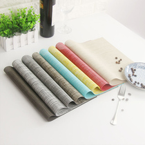 pvc meal cushion Sterling table cushion hotel bowl cushion disc cushion plate room cutlery mat upscale Western dining anti-scalding hot mat