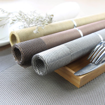 Eurostyle pvc rectangular dining cushion sample plate room home anti-slip heat insulation mat waterproof and anti-oil and heat resistant table mat designer