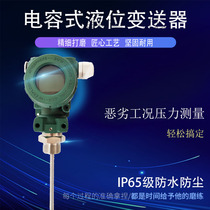 Straight Rod plug-in capacitor level meter water level sensor high temperature and corrosion-resistant liquid level transmitter 4-20mA
