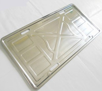 Bus license plate holder big truck license plate tray garage stainless steel license plate frame big bus yellow license plate holder