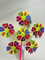 2019 night market toy Net red colorful glowing windmill tremble pop cartoon flash stall square with light batch