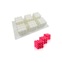 6 with Rubiks Cube Magic Ball Mousse Mousse Mu Si Mold Cake Ice Cream Stereo Ball Bake French Dessert
