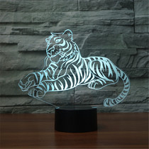Creative Tiger Seven Color Chametz 3d Small Night Light Nights Sleep Night Light Children Room Decoration Bed Headlights Gift Lights