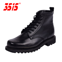 Mens wear-resistant waterproof booties Jihua 3515 original short barrel boots head layer real cowskin perspiration outdoor boots