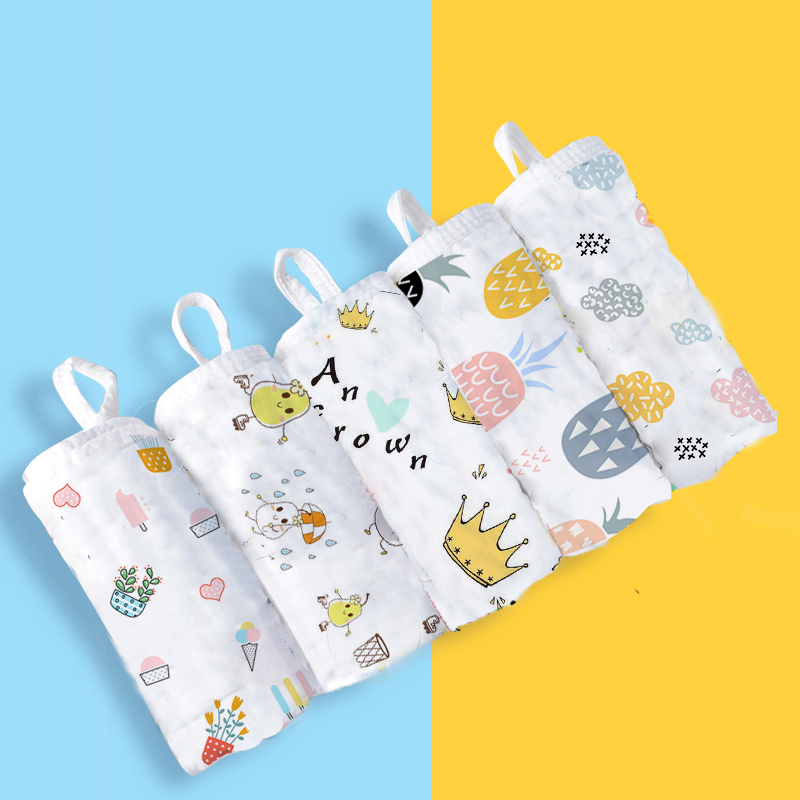 baby gauze towel, cotton, super soft orn handkerchief, face towel, children's small square towel, baby toddler saliva