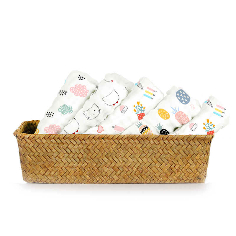 baby gauze towel, cotton, super soft orn handkerchief, face towel, children's small square towel, baby toddler saliva
