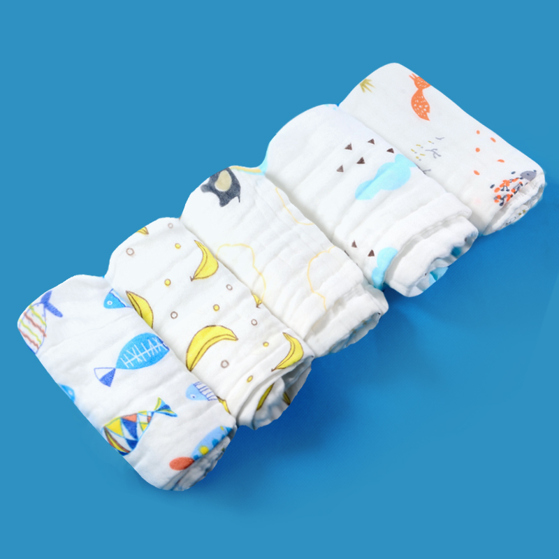 baby gauze towel, cotton, super soft orn handkerchief, face towel, children's small square towel, baby toddler saliva