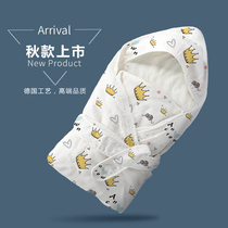 The baby bag was held in autumn and winter by the four season paragraph October 11 pure cotton gauze baby baby baby wrapel