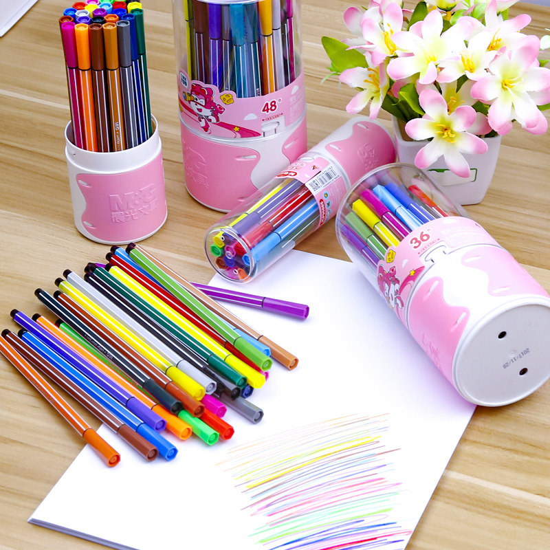 淘宝水彩笔套装36色儿童画笔幼儿园无毒可水洗