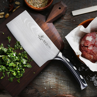 切菜刀 小师傅正品菜刀 德国进口不锈钢切菜刀切肉刀 家用厨房刀具