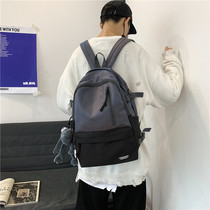 School Boy College Student Han Version Original Dormitory Middle School Students Junior High School Students Double Shoulder Bag Female Brief About Large Capacity Couple Backpack