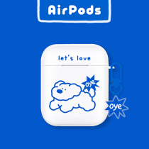 Minimydog airpods1 2 generation protective sleeves apply Apple pro3 generation headphone shell transparent and soft and cute