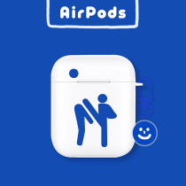 Minimalist creative application airpods1 2 generation protective sleeves Apple pro3 generation headphone shell transparent soft silicone tpu