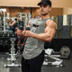 Fitness vest male quick-drying loose muscle strength training vest basketball jersey sleeveless personality tide line and iron models Fitness vest male quick-drying loose muscle strength training vest basketball jersey sleeveless personality tide line and iron models