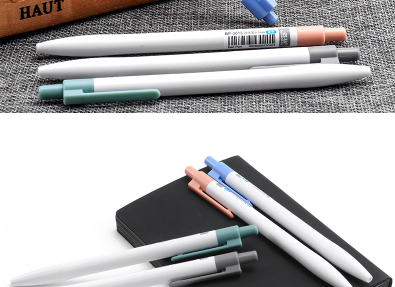 36支装名马圆珠笔办公文具用品3013原子笔蓝色油笔按动红色黑色