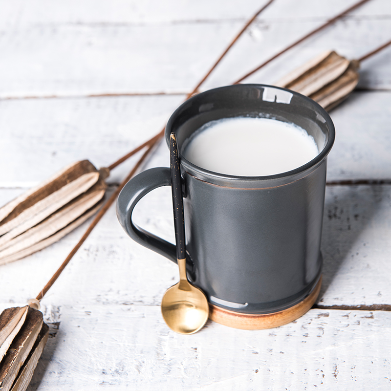 Lototo Japanese ceramic creative breakfast cup of coffee cup ultimately responds a cup of household contracted milk cup keller cup