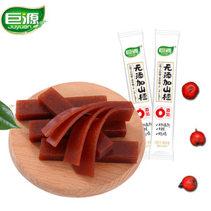 巨源无添加山楂400g*1袋山楂条果丹皮片卷干儿童宝宝零食
