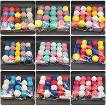 New style ball Christmas wedding venue layout led small color light battery box cotton thread ball light string decorative lights