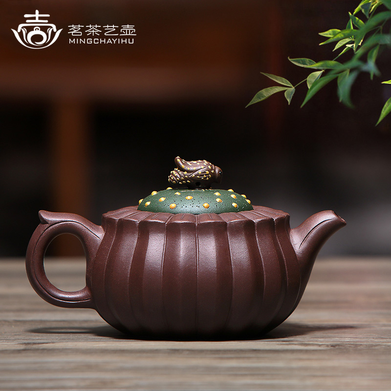 Mingyuan tea pot of yixing are it by pure manual undressed ore purple clay teapot kung fu tea kettle