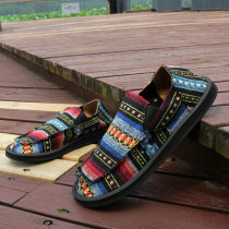 Summer Korean version for mens sails shoes personality One foot pedal sloth person Beggar Shoes Name Clan Wind Low Help Casual Trend Cloth Shoes