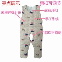 Customized baby handmade cotton trousers cotton liner baby straps cotton pants cotton spring and autumn 0-3 years old