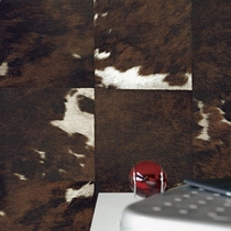 French ELITIS wallpaper environmental protection resin texture material milk cow leather horse hair wallpaper modern minimalist living room background