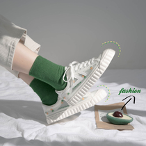 Summer New Tennis Red Canvas Small White Shoes Women 2021 Summer Tidal Shoes Nets Shoes Students Breathable Mesh 100 Hitchhiking shoes