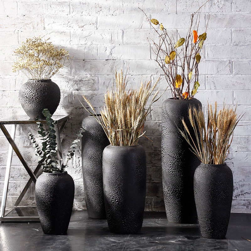 Vase furnishing articles ceramic flower arranging flower arranging I and contracted sitting room Nordic little pure and fresh and creative simulation flower, dried flower Vase